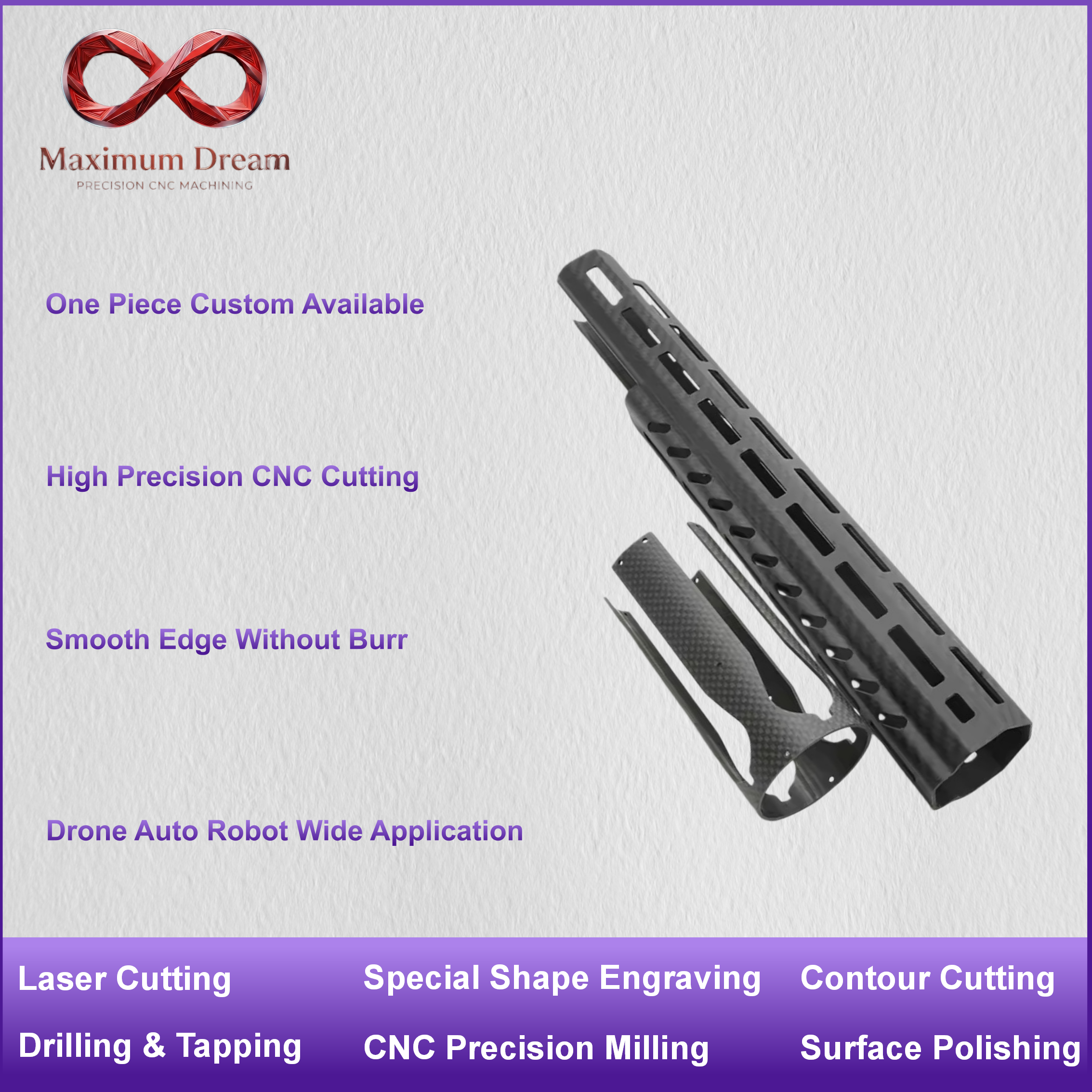 Rc Hobby Youtube - Custom CNC Carbon Fiber Tube Drilling