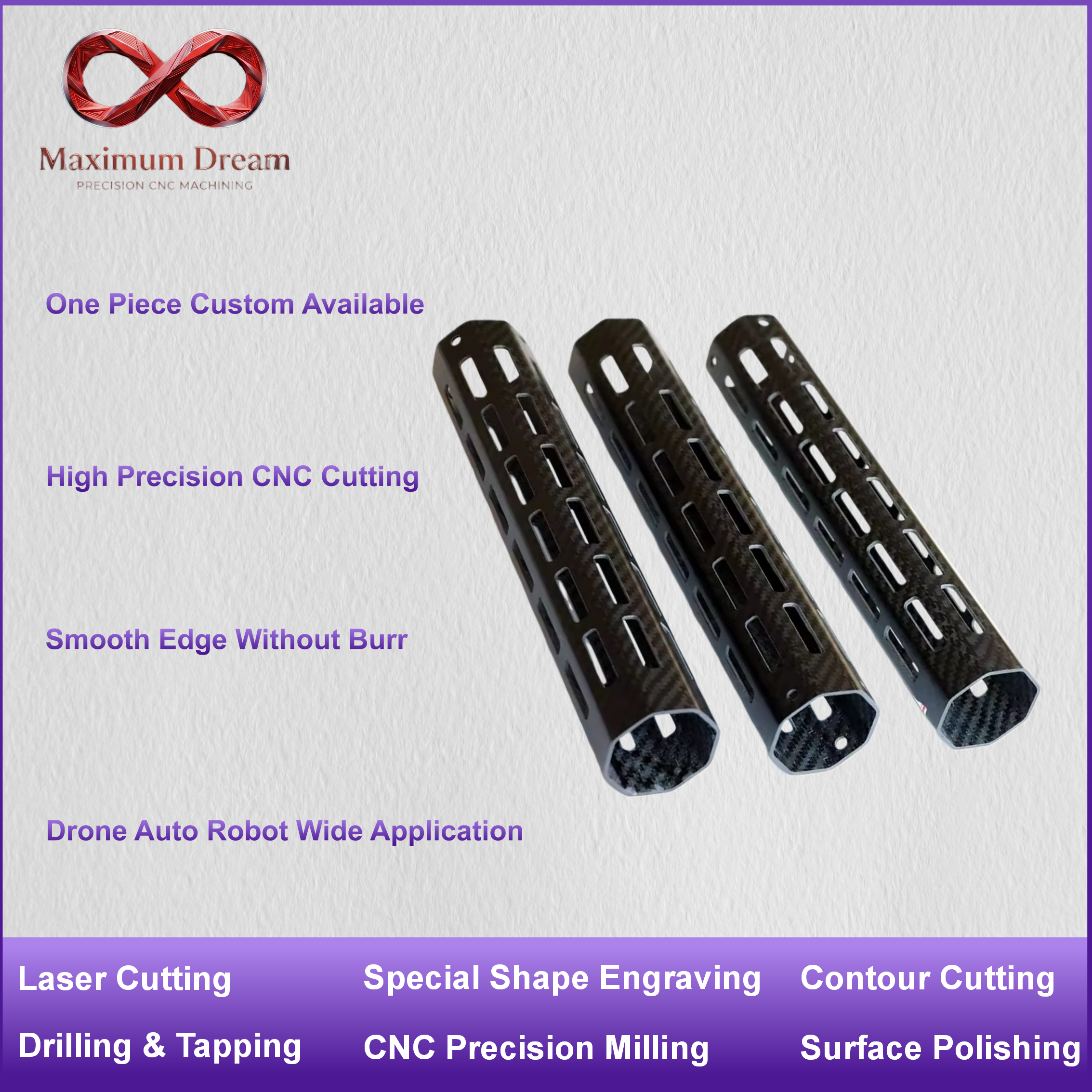 Custom CNC Carbon Fiber Tube D - Rc Hobby Youtube avis et prix
