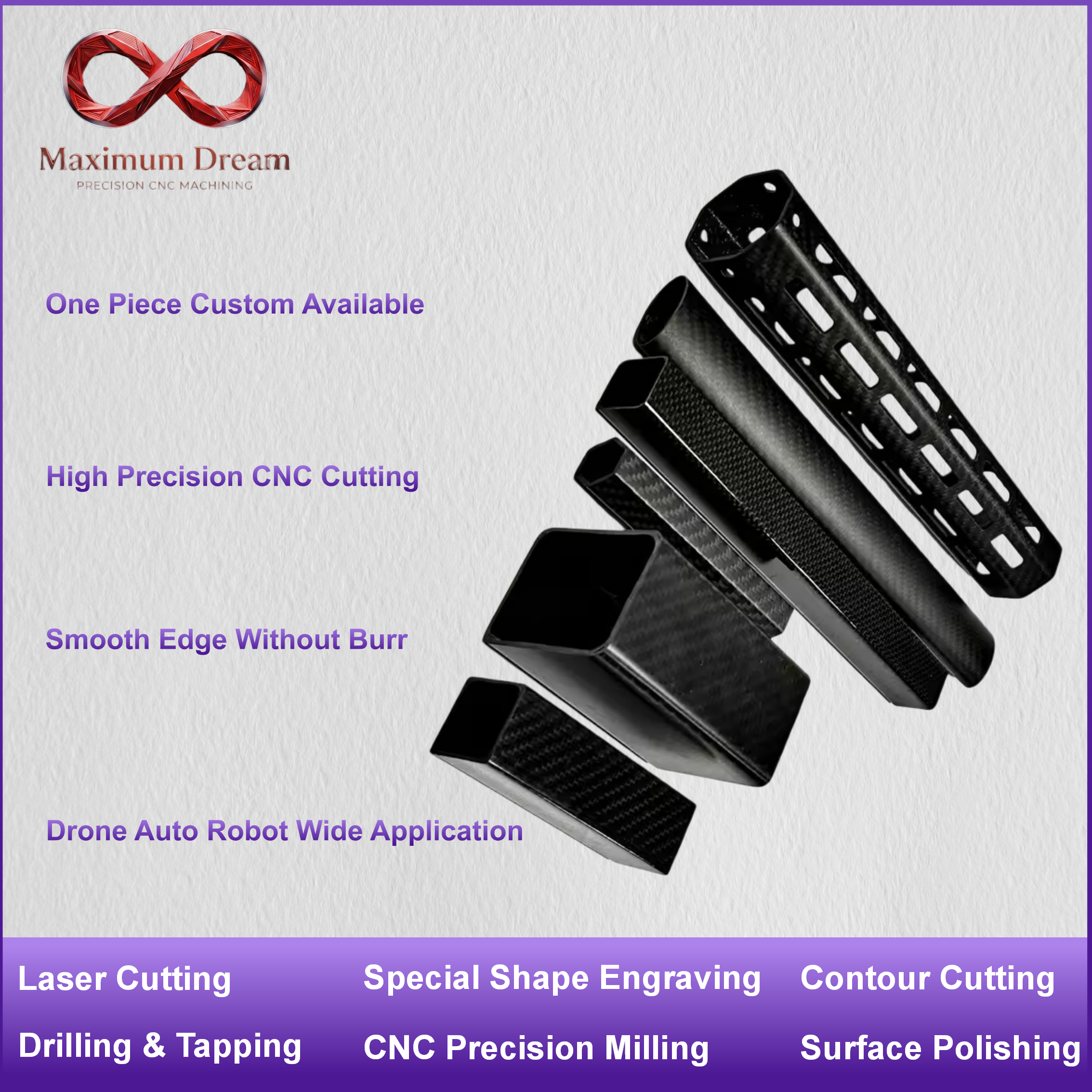Custom CNC Carbon Fiber Tube D - Rc Hobby Youtube avis et prix