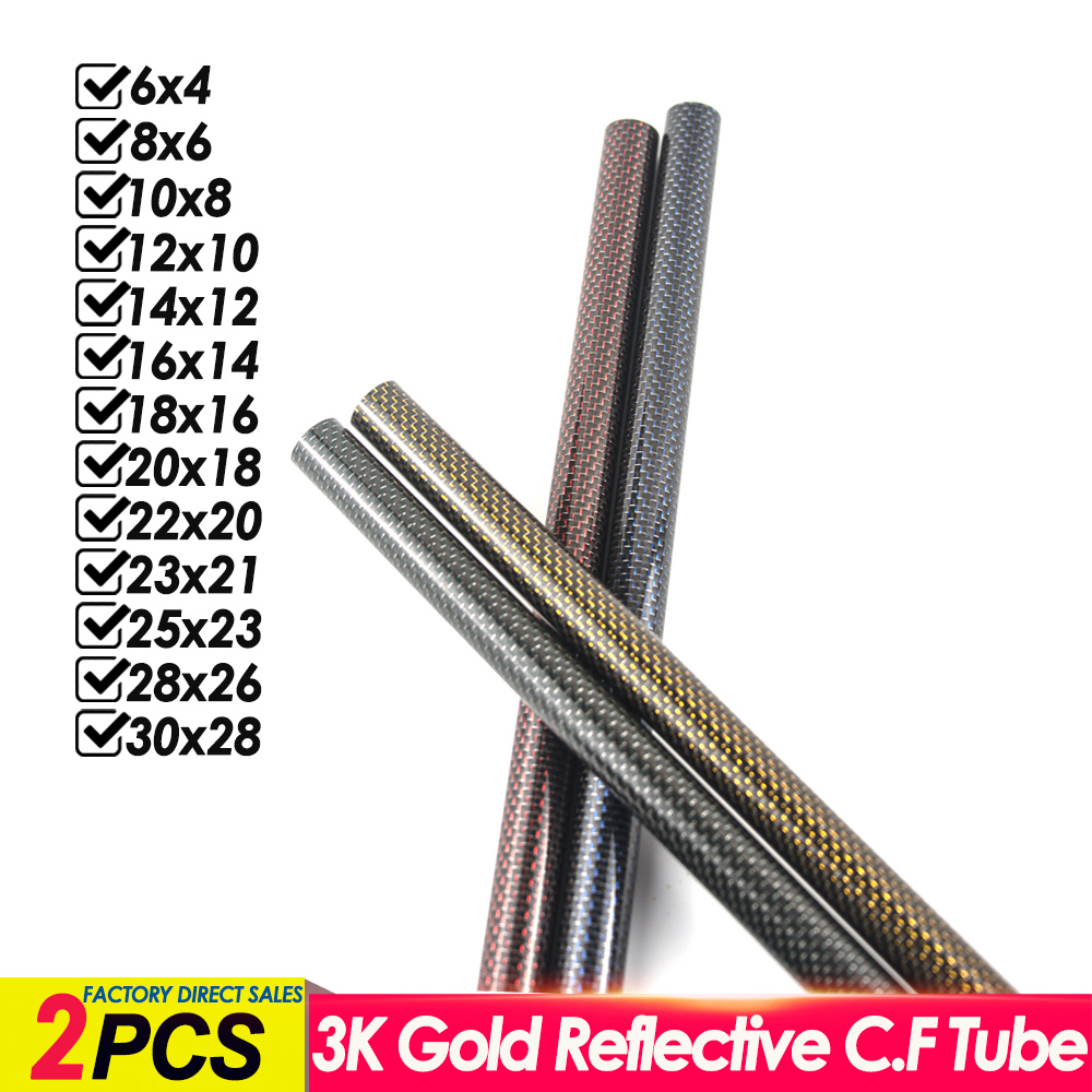 2Pcs 3K Gold Reflective Carbon - Rc Hobby Youtube avis et prix