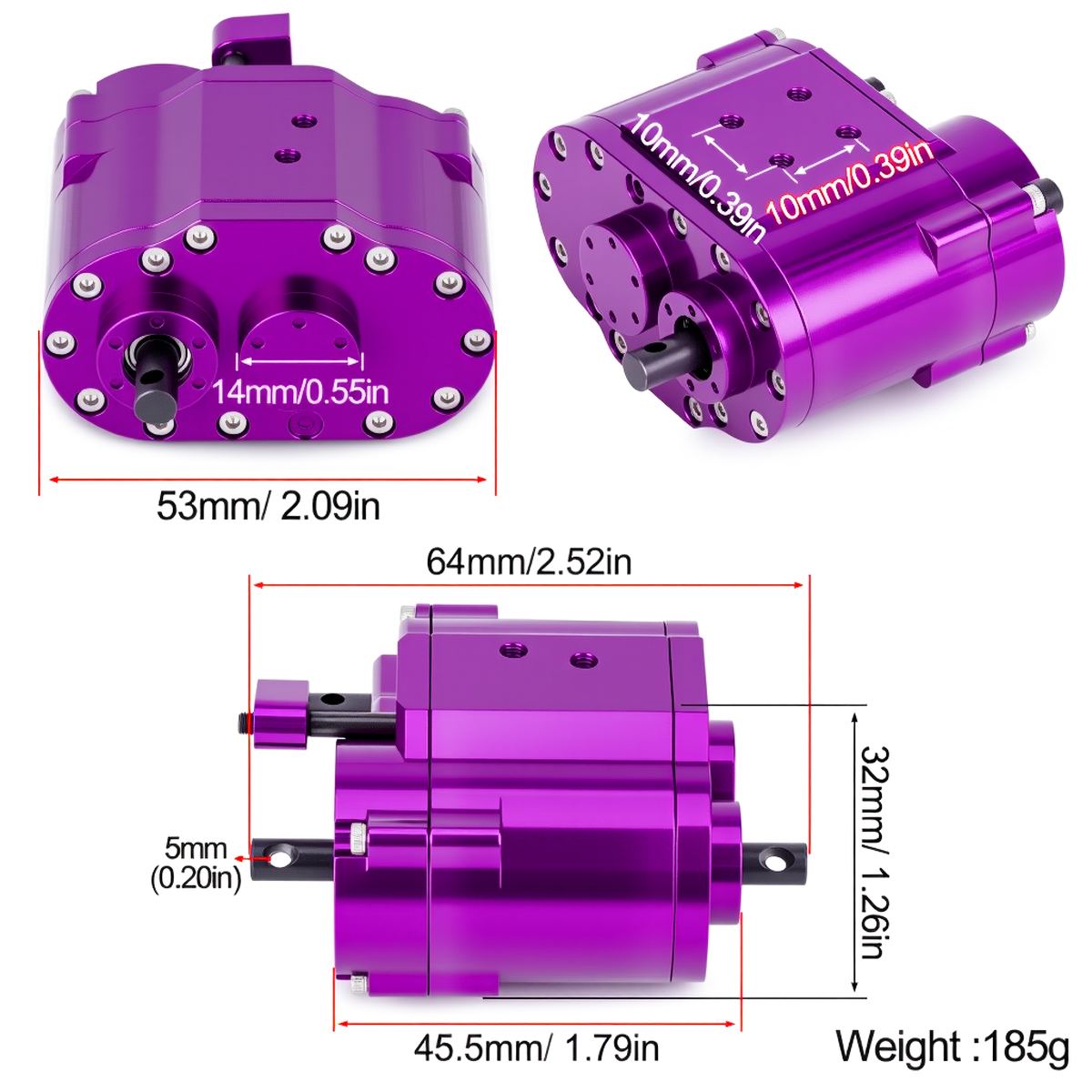 Metal 2-Speed 48P Transfer Cas - Rc Hobby Racing avis et prix
